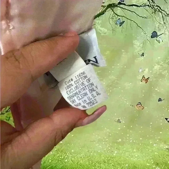 Vintage ILGWU USA Positively Ellyn Pink Floral Coquette Dress Size 9-10 - Picture 10 of 11